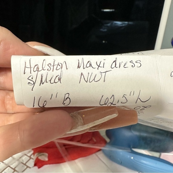 Halston Herritage NWT MAXI DRESS MEDIUM - Picture 9 of 10